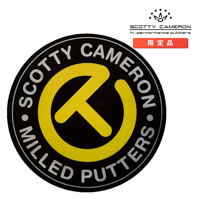 スコッティキャメロン ラージ サークルT ステッカー ネオンイエロー/ ブラック 103242 Scotty Cameron Large Circle T STICKER