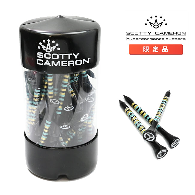 スコッティキャメロン ウッドティーセット ラージ サークルT ブラック ゴールド ブルー スライプ ロングティー 限定 Scotty Cameron キャメロン