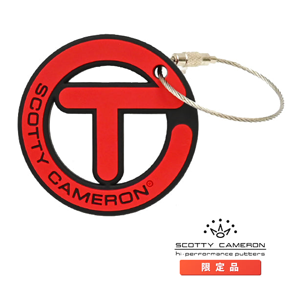 スコッティキャメロン ラバー キーホルダー サークルT キーフォグ レッド/ブラック 102915 キーフォブ 限定 Scotty Cameron キャメロン Circle T Key Fob