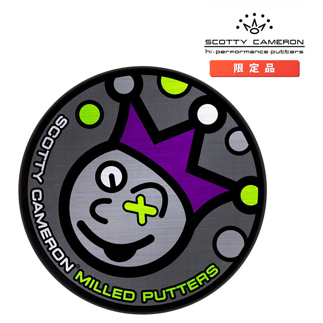 スコッティキャメロン ジャックポットジョニー ステッカー グレー 102923 Scotty Cameron Jackpot Johnny STICKER Gray / Purple / Lime