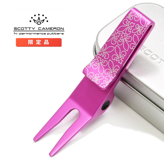 スコッティキャメロン 限定 クリップ ピボットツール マルディグラ ダンシング フルール・ド・リス グリーンフォークミステッド ピンク Scotty Cameron