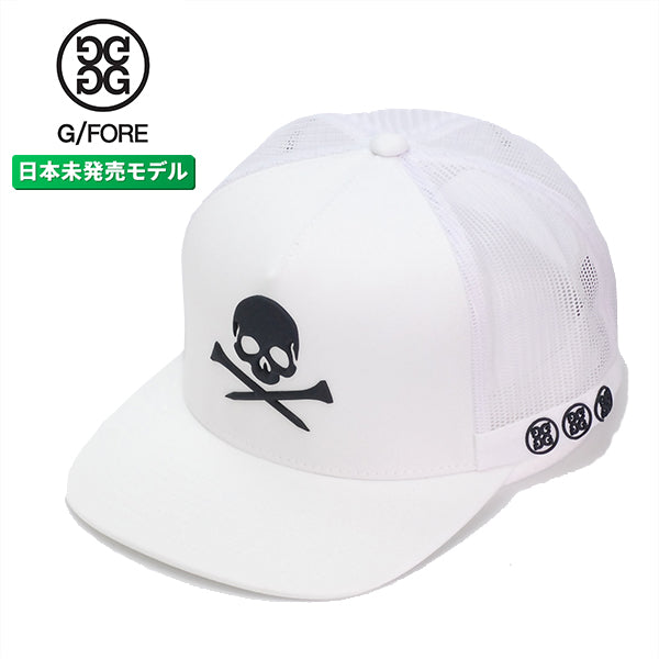ジーフォア G FORE スカル アンド ティ メッシュ スナップバック キャップ スノー ホワイト ゴルフ G4 ジーフォー SKULL&T'S CAP