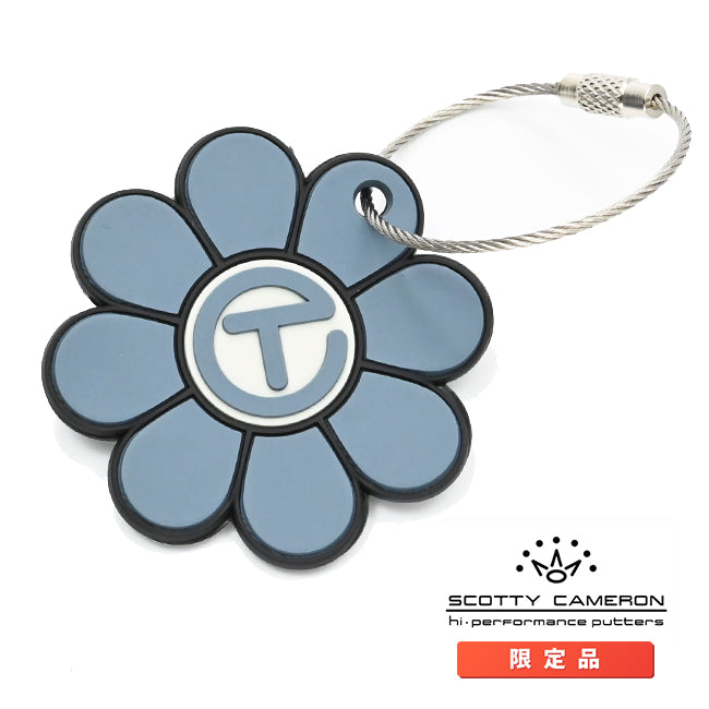 スコッティキャメロン ラバー キーホルダー フラワー サークルT キーフォグ キーフォブ グレー 限定 Scotty Cameron レディース
