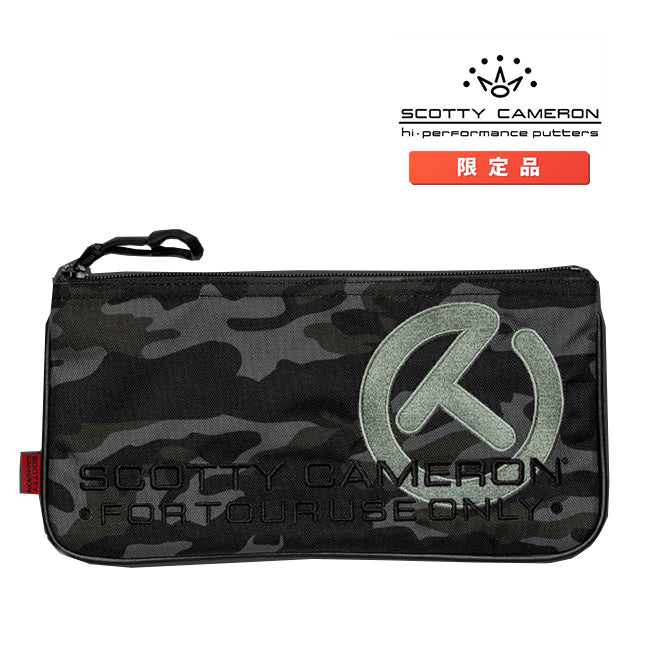 スコッティキャメロン 限定 キャンバス キャッシュバッグ サークルT カモ ブラック ポーチ Scotty Cameron Cash Bag Circle T Camo Black カモフラージュ