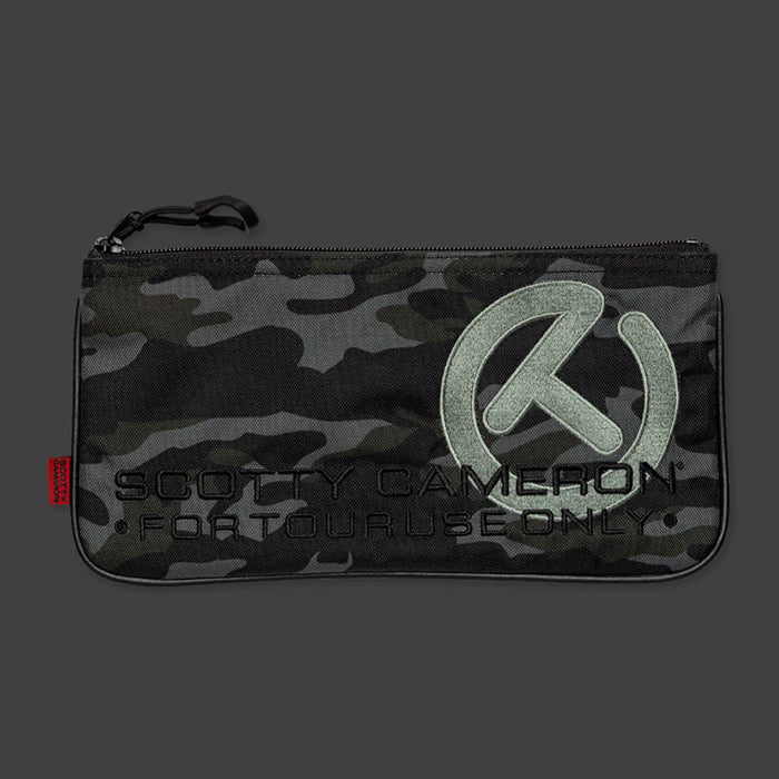 スコッティキャメロン 限定 キャンバス キャッシュバッグ サークルT カモ ブラック ポーチ Scotty Cameron Cash Bag Circle T Camo Black カモフラージュ