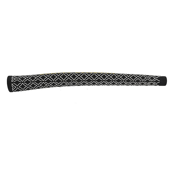 スコッティキャメロン パター グリップ ピストリーニ プラス ブラック ホワイト テクスチャード イエローロゴ Scotty Cameron Pistolini Plus White Texture
