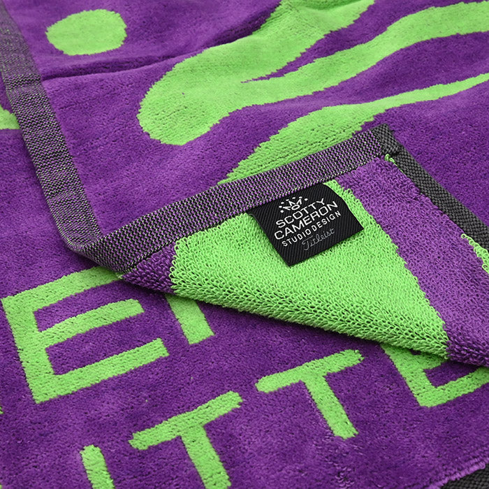 スコッティ キャメロン ラウンドタオル スクリプト パープル マルディグラ 限定 Scotty Cameron Mardi Gras Script Purple 104638