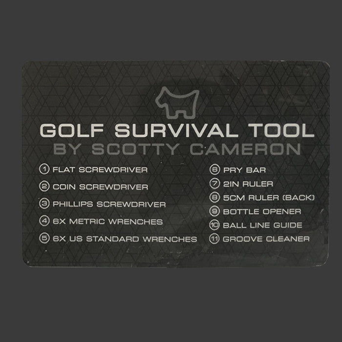 スコッティキャメロン ゴルフ サバイバル ツール カード SCOTTY CAMERON GOLF SURVIVAL TOOL CARD 105117