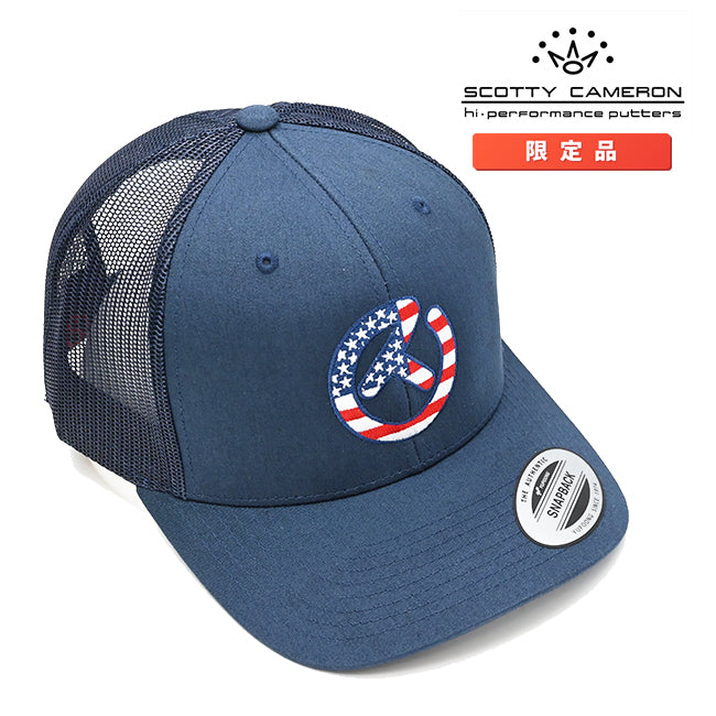 スコッティキャメロン USA サークルT メッシュキャップ ネイビー スナップバック フリーサイズ Scotty Cameron Circle T キャメロン