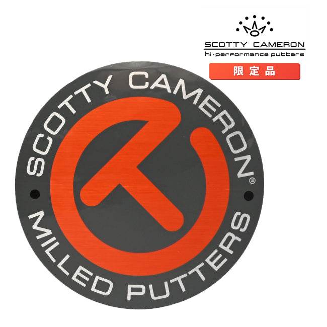 スコッティキャメロン ラージ サークルT ステッカー オレンジ/ チャコール Scotty Cameron Large Circle T STICKER