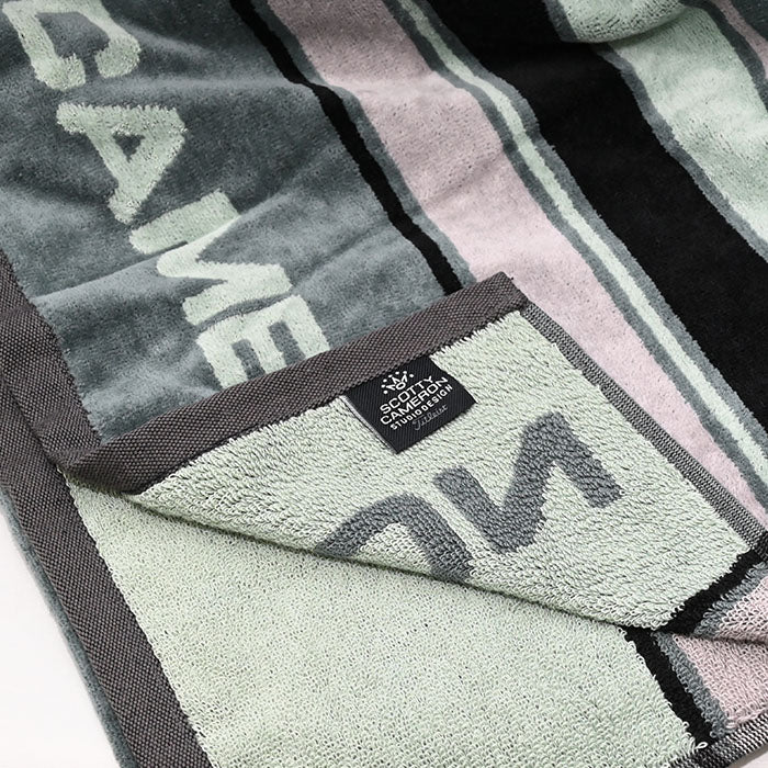 スコッティキャメロン テカテ ストライプ ビーチタオル TECATE STRIPE BEACH TOWEL 限定 大判タオル Scotty Cameron Green グリーン