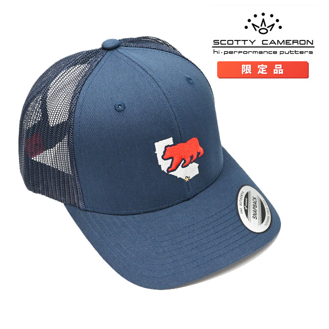 スコッティキャメロン 限定 カリーベア スナップバック キャップ ネイビー フリーサイズ CALI BEAR Cap Scotty Cameron Navy