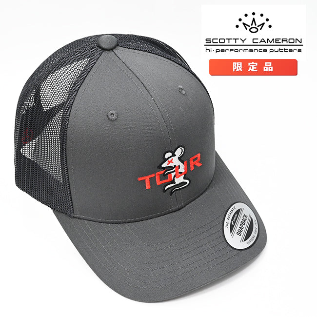 スコッティキャメロン ツアーラット スナップバック チャコールグレー メッシュキャップ フリーサイズ Scotty Cameron Tour RAT Cap