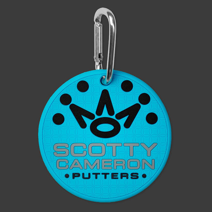 スコッティキャメロン ラバー パッティングディスク サークルT ラックス スコッティ ブルー / ブラック バッグタグ カラビナ付き 限定 Scotty Cameron