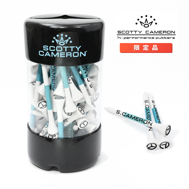 スコッティキャメロン ウッドティーセット ラージ サークルT ホワイト/スコッティ ブルー モノスライプ ロングティー 限定 Scotty Cameron キャメロン