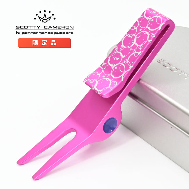 スコッティキャメロン 限定 クリップ ピボットツール ドン・ホー タイニー バブル グリーンフォーク ブライトディップ ピンク Scotty Cameron