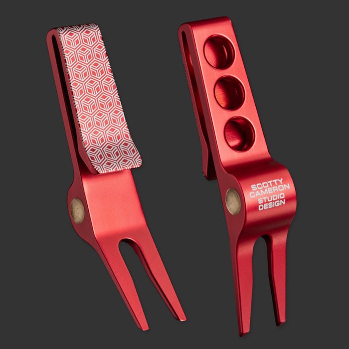 スコッティキャメロン 限定 クリップ ピボットツール カジノフロア グリーンフォーク ブライトディップ レッド Scotty Cameron Casino Floor Bright Dip Red