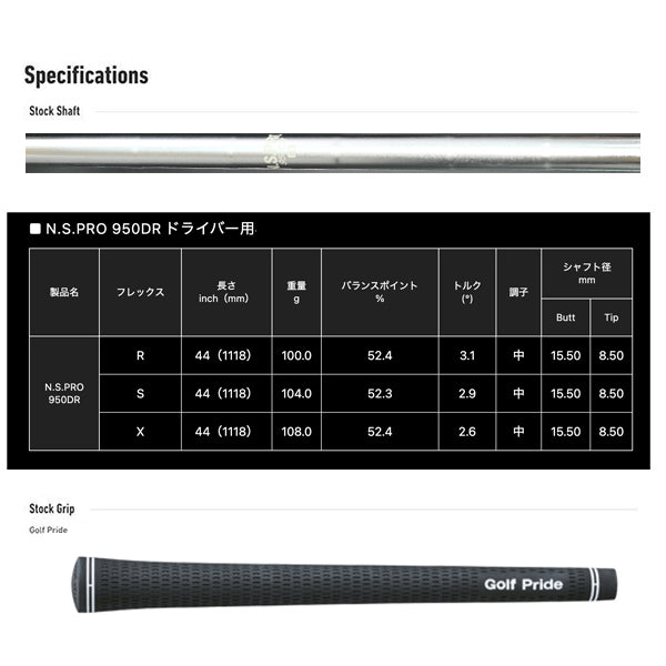 マスラー コレクターズ エディション1 ドライバー NS950 DRスチールシャフト MUSCLAR COLLECTORS EDITION 1 NS Pro