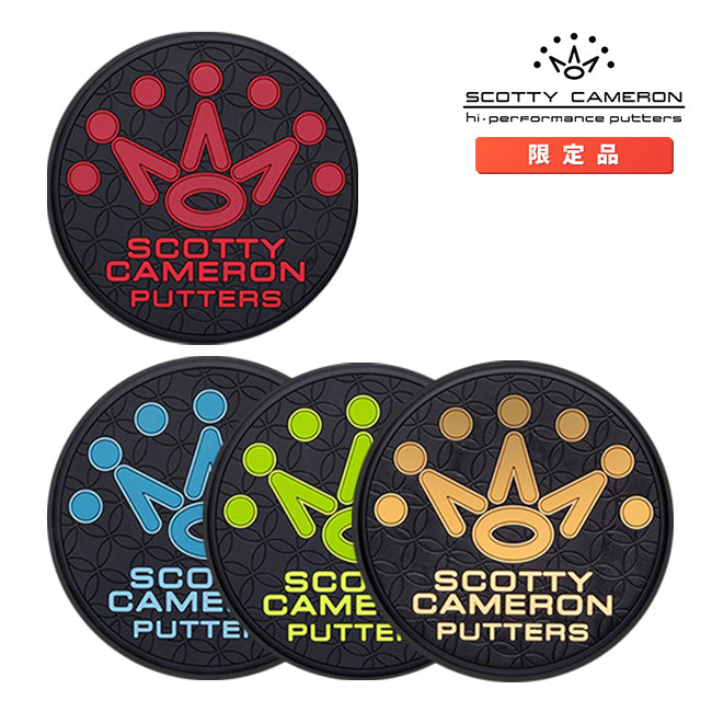 スコッティキャメロン 7ポイントクラウン ラバーコースター 4枚セット SCOTTY CAMERON 7ポイントクラウン RUBBER COASTER SET