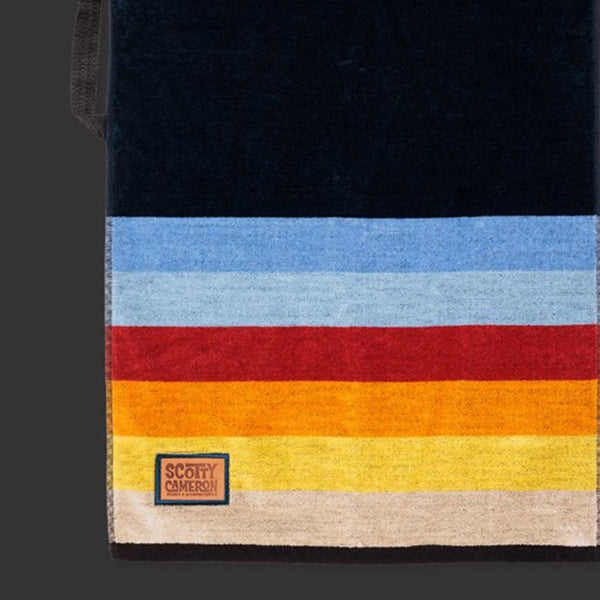 スコッティキャメロン テントンストライプ タオル ネイビー/オレンジ SCOTTY CAMERON TENTON STRIPE GOLF TOWEL NAVY/ORANGE 105378