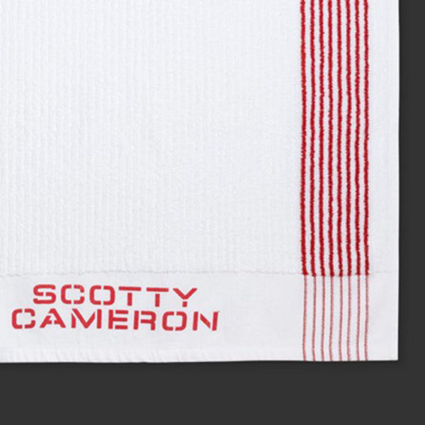 スコッティキャメロン ビンテージ キャディタオル 限定 ラウンドタオル レッドストライプ / ホワイト Scotty Cameron Vintage Caddie Towel ヴィンテージ