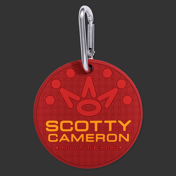 スコッティキャメロン ラバー パッティングディスク ラックス サークルT ラックス スコッティ ガーネット/レッド バッグタグ カラビナ付き 限定 Scotty Cameron