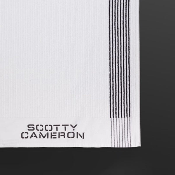 スコッティキャメロン ビンテージ キャディタオル 限定 ラウンドタオル ブラックストライプ / ホワイト Scotty Cameron Vintage Caddie Towel ヴィンテージ