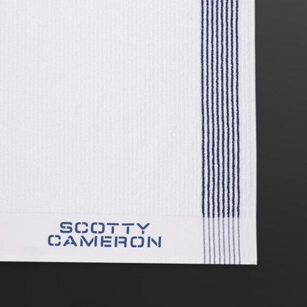 スコッティキャメロン ビンテージ キャディタオル 限定 ラウンドタオル ブルーストライプ / ホワイト Scotty Cameron Vintage Caddie Towel ヴィンテージ