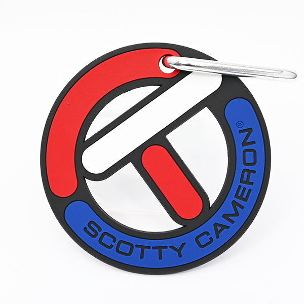 スコッティ キャメロン サークルT ラバー パッティングディスク クッキーカッター USA バッグタグ カラビナ付き Scotty Cameron Circle T