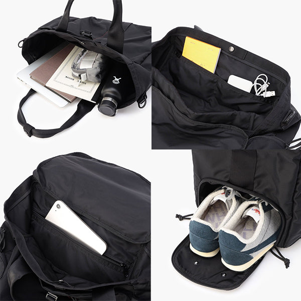 ブリーフィング トートバッグ BRIEFING アーバン ジムワイヤー ブラック URBAN GYM WIRE BRL243T02 ファスナー付き 2WAY バッグ ショルダー シューズ収納