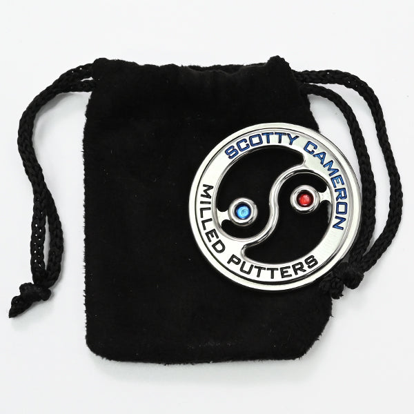 スコッティキャメロン インヤン ラウンド コインマーカー 限定 レッド ブルー Scotty Cameron Coin Yin / Yang ボールマーカー ステンレス