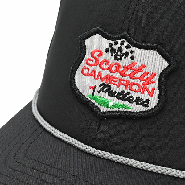 スコッティキャメロン レトロパッチ ロープ キャップ ブラック フリーサイズ Retro Patch Rope CAP Black Scotty Cameron キャメロン 限定 ゴルフ 帽子
