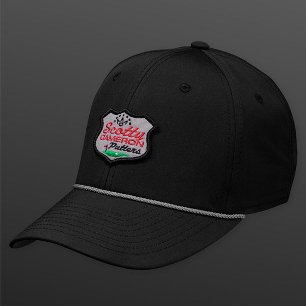 スコッティキャメロン レトロパッチ ロープ キャップ ブラック フリーサイズ Retro Patch Rope CAP Black Scotty Cameron キャメロン 限定 ゴルフ 帽子