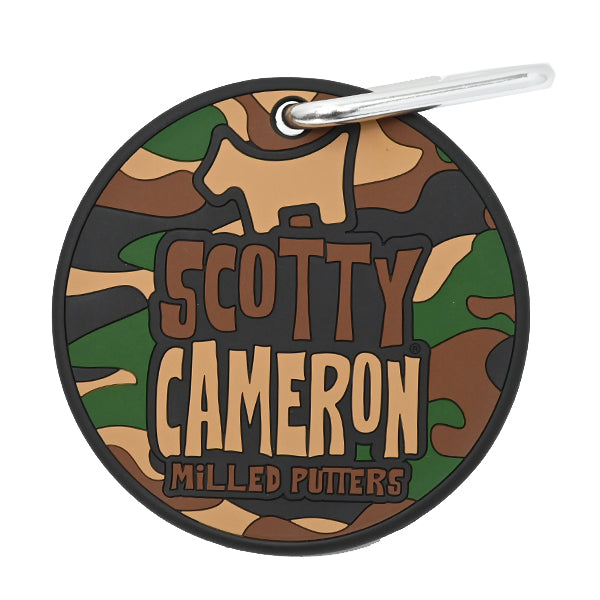 スコッティキャメロン ラバー パッティングディスク サークルT カモフラージュ スコッティドッグ バッグタグ カラビナ付き 限定 Scotty Cameron Circle T Dog