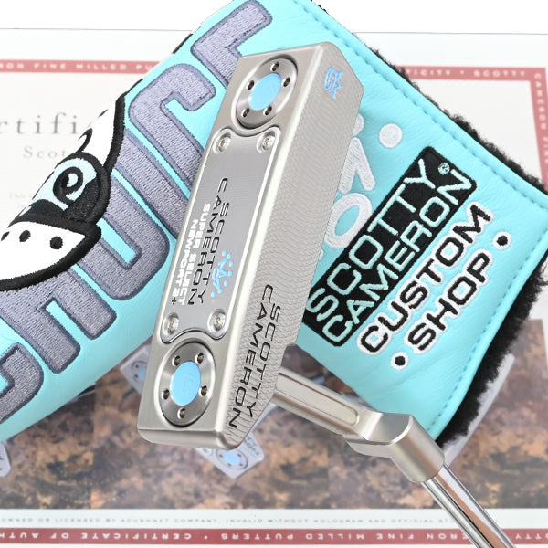 スコッティキャメロン 2023 スーパー セレクト ニューポート2+ 正規カスタム パター COA証明書付き Scotty Cameron Newport2 Plus ベイビーブルー Super Select