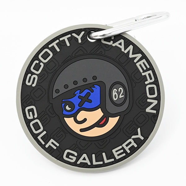 スコッティキャメロン ラバー パッティングディスク ジョニーレーサー Go ブラック バッグタグ カラビナ付き 限定 Scotty Cameron Johnny Racer Black