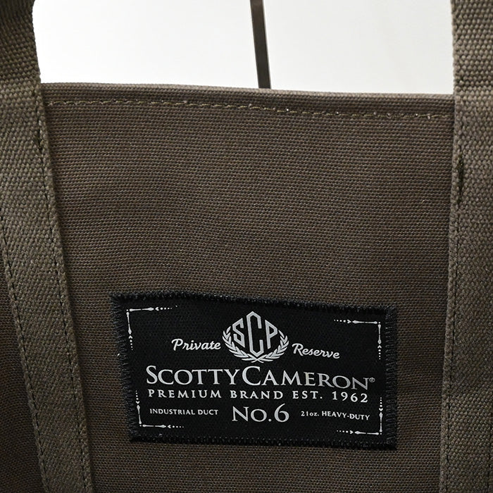 スコッティキャメロン 限定 キャンバス トートバッグ カモフラージュ サークルT ドラブグリーン Scotty Cameron TOTE BAG CAMO DRAB GREEN Circle T