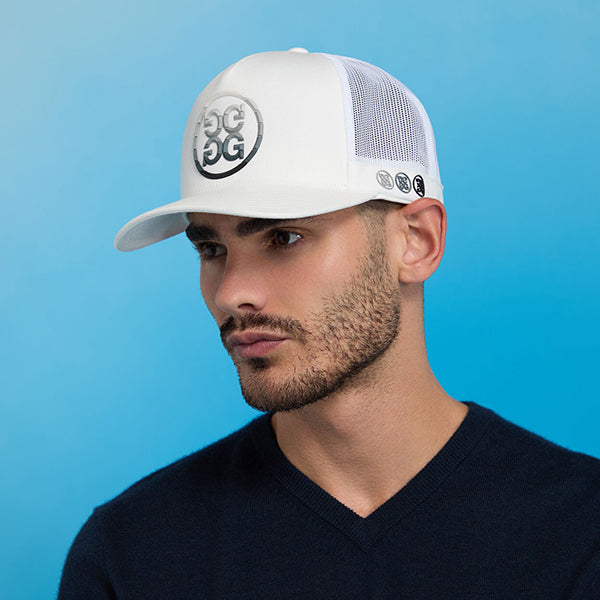 ジーフォア G/FORE グラデーション サークル ジー パッチ メッシュ キャップ スノー ホワイト コットンツイル ゴルフ G4 ジーフォー CAP Snow GMH000027