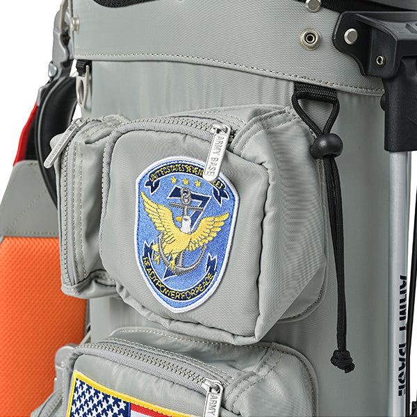 アーミーベースコレクション スタンドバッグ US.NAVY グレー ABC-060SB ARMY BASE COLLECTION キャディバッグ US ネイビー