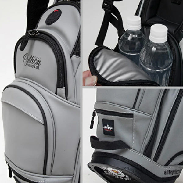 エリートグリップ elite grips 2025年 100本限定 軽量キャディバッグ Bタイプ グレー EB9.5-25GY 9.5型 スタンドキャディバッグ Gray ゴルフバッグ
