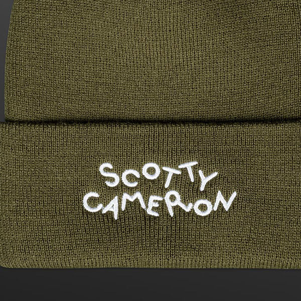 スコッティキャメロン ダンシング キャメロンロゴ ニットキャップ オリーブ フリーサイズ Scotty Cameron ビーニー OLIVE SC060030 Circle T
