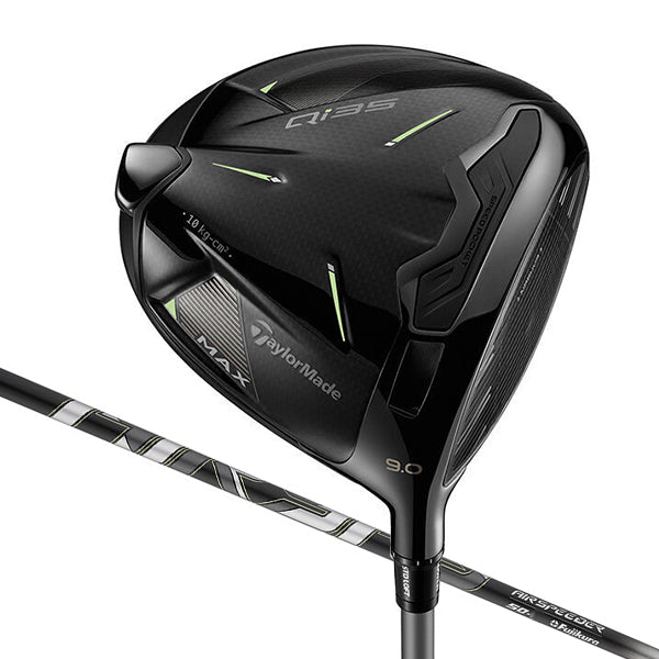 テーラーメイド Qi35 MAX 限定 デザイナーシリーズ グロスブラックドライバー エアスピーダー シャフト US仕様 2025 TaylorMade Designer Series Gloss Black