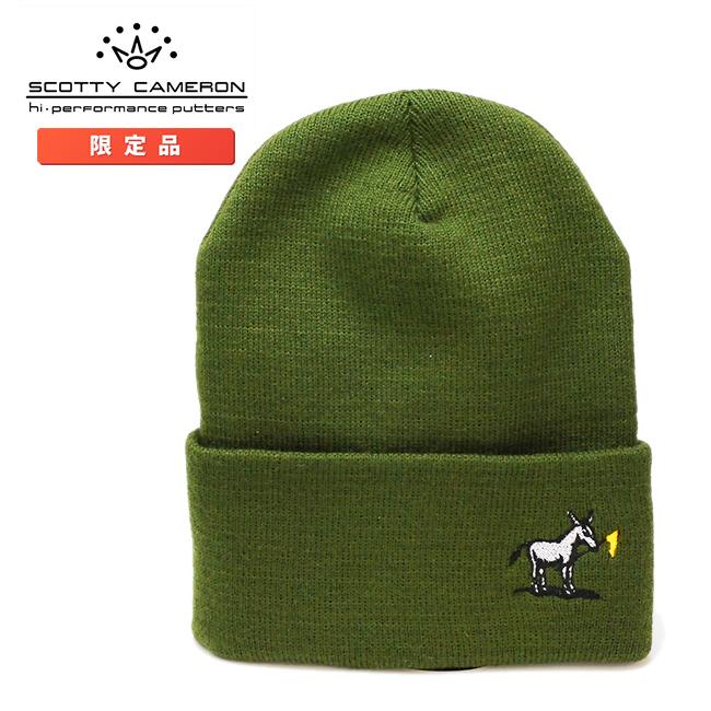 スコッティキャメロン ジャックドンキー ニットキャップ オリーブ フリーサイズ 017035 Scotty Cameron キャメロン