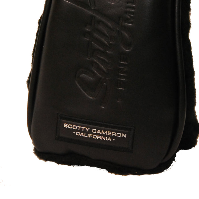 スコッティキャメロン ピースサーファー ブラック レザー ウッド ヘッドカバー 3点セット Scotty Cameron PEACE Surfer Black Leather キャメロン