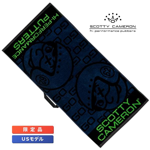 スコッティキャメロン ラウンドタオル ジョニーレーサー ブルー/ブラック 限定 Jonny Racer Towel Scotty Cameron キャメロン