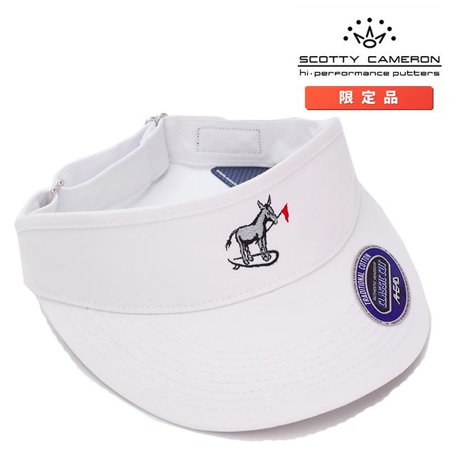スコッティキャメロン サーフ ドンキー サンバイザー ホワイト アジャスタブル フリーサイズ 021776 Scotty Cameron キャメロン バイザー ゴルフ