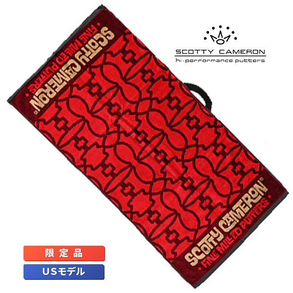 スコッティ キャメロン ラウンドタオル スコッティドッグ ウォールペーパー レッド 限定 Scotty Dog Wallpaper Cameron