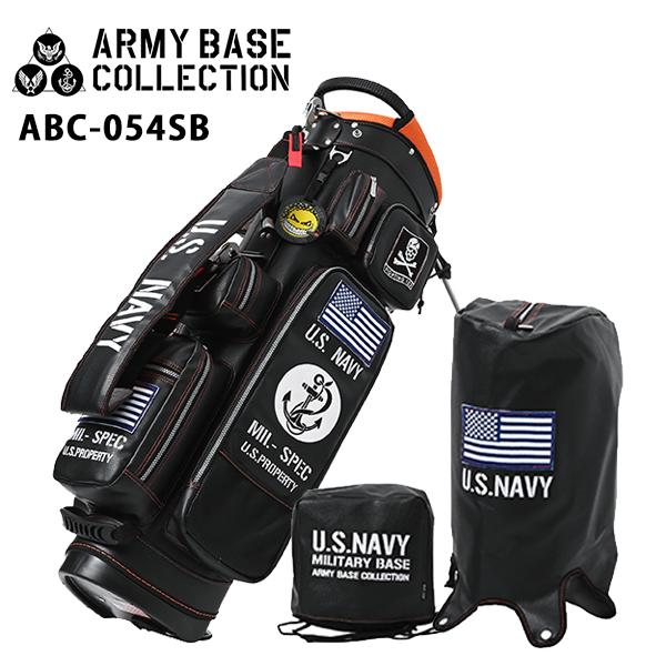 アーミーベースコレクション スタンドバッグ US.ネイビー ABC-054SB ARMY BASE キャディバッグ NAVY ブラック/ネイビー