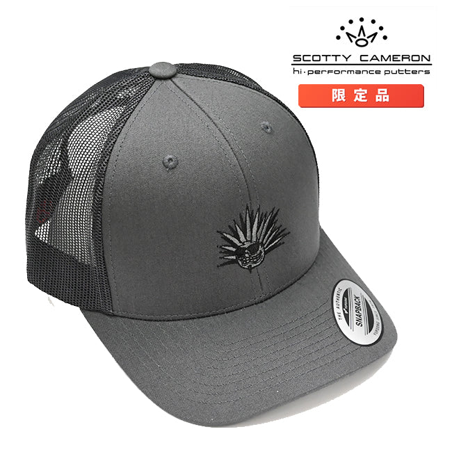 スコッティキャメロン アガベマン メッシュキャップ チャコールグレー スナップバック フリーサイズ Scotty Cameron Agaveman キャメロン