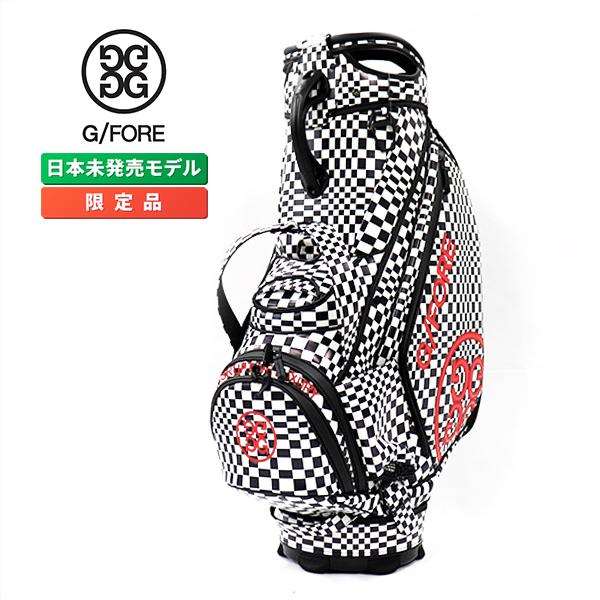 ジーフォア G FORE ツアー キャディバッグ ディストーテッド チェック ツアーバッグ オニキス Distorted Check Tour Bag ONYX G4AS23A21 ゴルフ ジーフォー